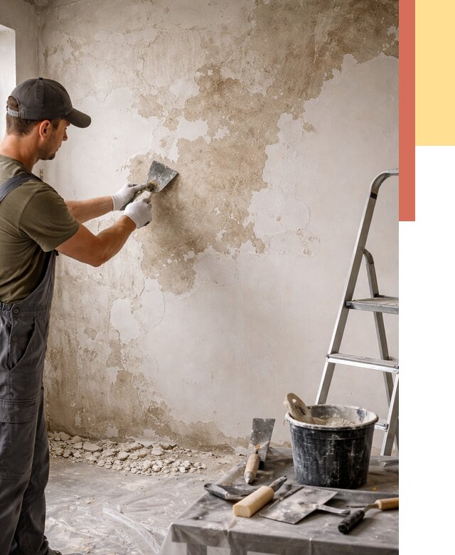 Снятие старой шпаклевки в Кинешме от 1870 руб. — быстро и недорого | ОТДЕЛОЧНИК-Кнш