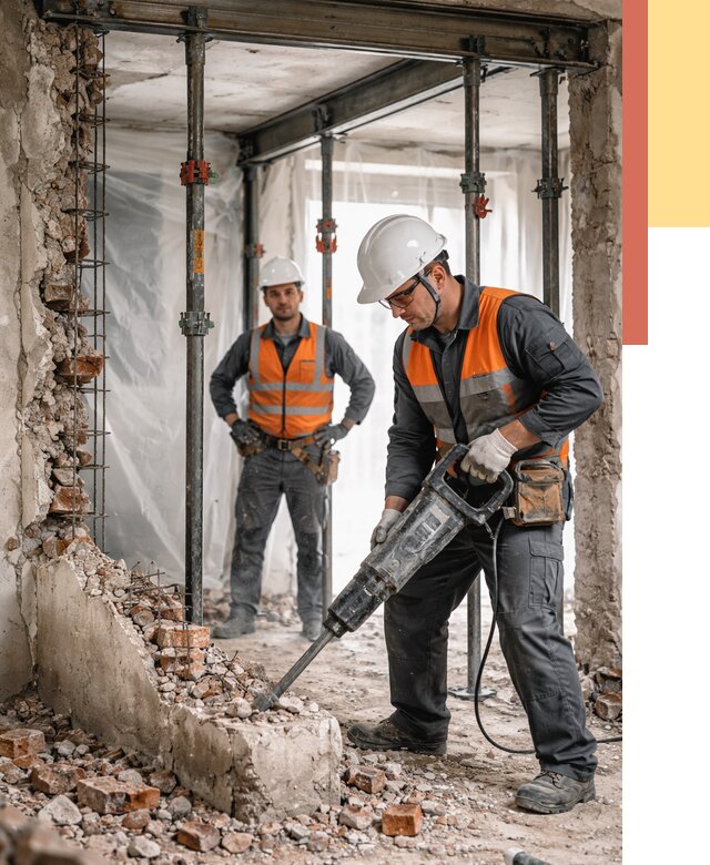 Снос несущих стен в Кинешме от 10360 руб. — демонтаж несущей стены под ключ | ОТДЕЛОЧНИК-Кнш