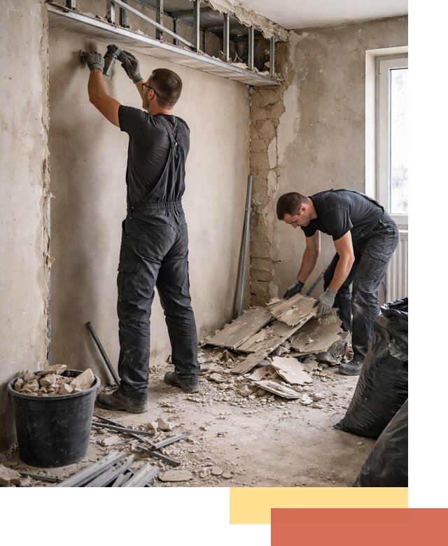 Демонтаж короба из гипсокартона в Кинешме быстро и аккуратно