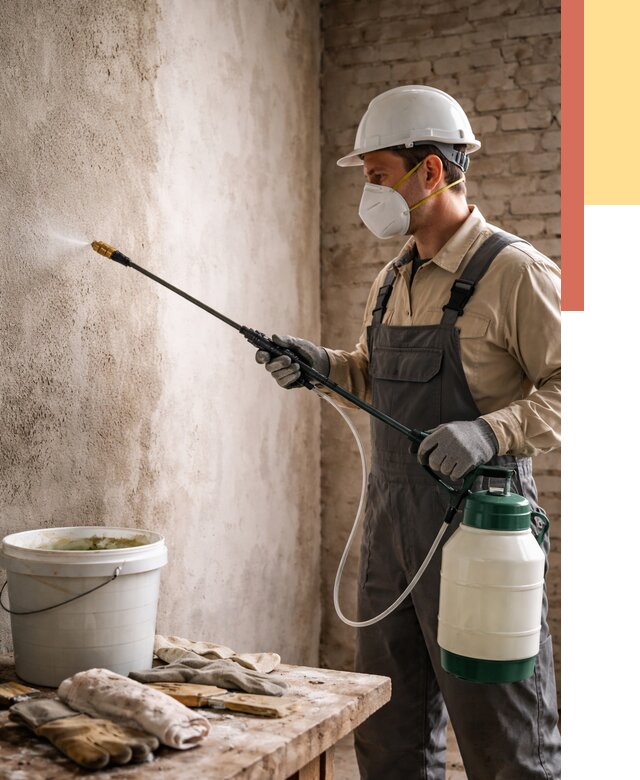 Антисептическая обработка стен в Кинешме от 1213 руб. — быстро и недорого | ОТДЕЛОЧНИК-Кнш