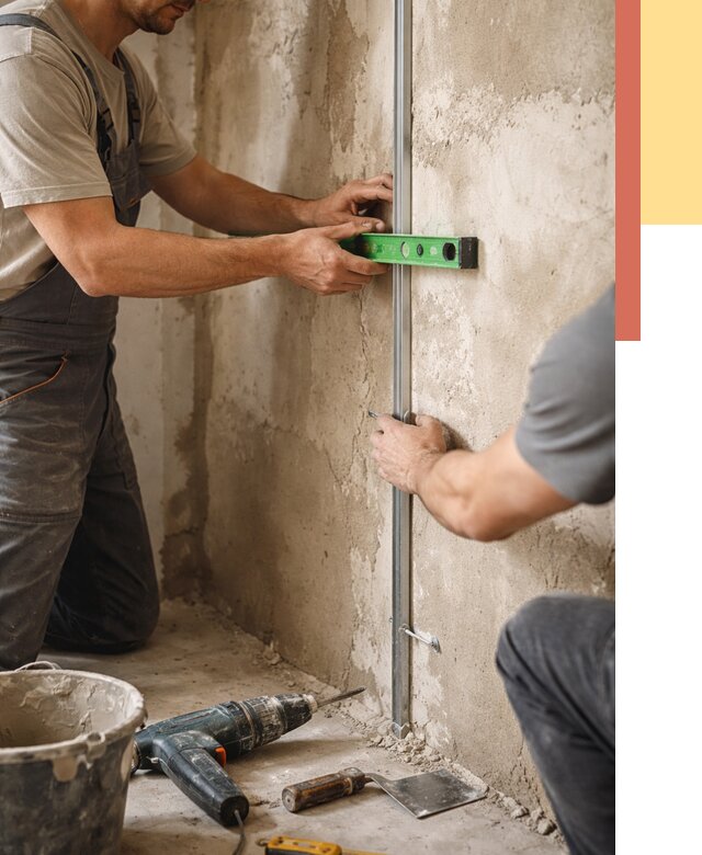 Установка штукатурных маяков в Кинешме от 7075 руб. — быстро и недорого | ОТДЕЛОЧНИК-Кнш