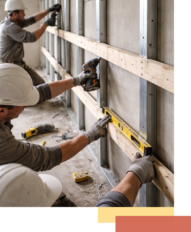 Устройство обрешетки под панели в Кинешме