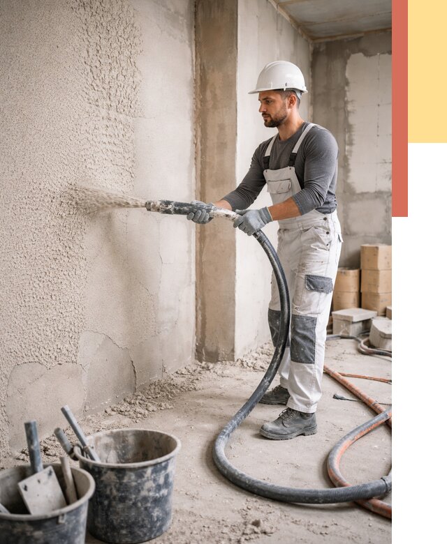 Машинная штукатурка стен в Кинешме под ключ от 6570 руб./м2 | ОТДЕЛОЧНИК-Кнш