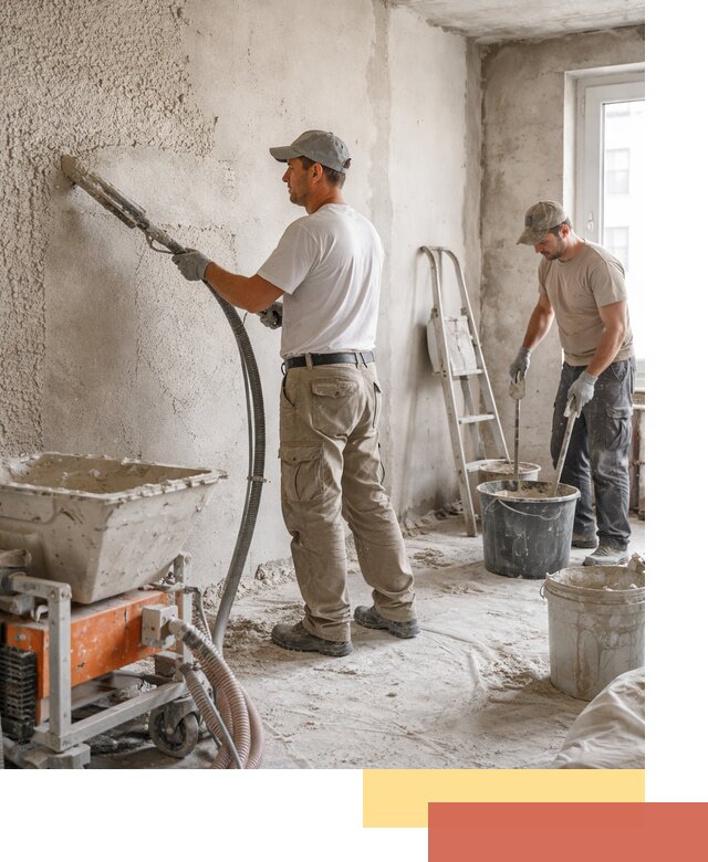 Машинная штукатурка стен в Кинешме — быстро и качественно