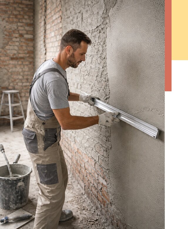 Штукатурка кирпичных стен в Кинешме от 4548 руб/м2 — быстро и недорого | ОТДЕЛОЧНИК-Кнш