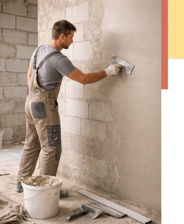 Штукатурка стен из газобетона в Кинешме от 2122 руб./м2 — быстро и недорого | ОТДЕЛОЧНИК-Кнш