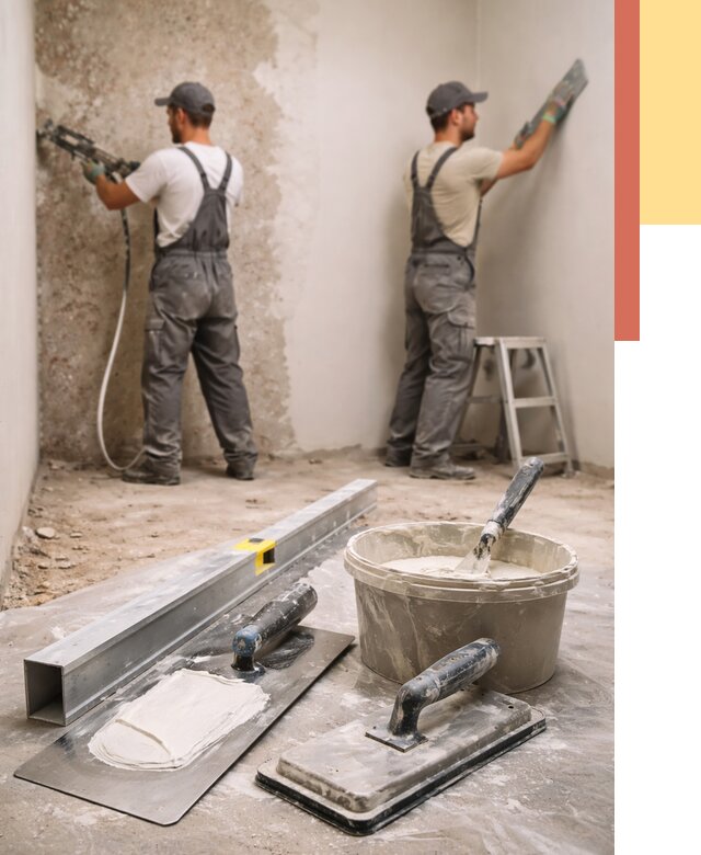 Штукатурка стен под обои в Кинешме от 4548 руб./м2 — выравнивание под обои | ОТДЕЛОЧНИК-Кнш