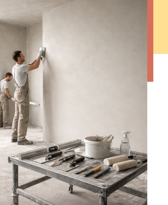 Штукатурка стен под покраску в Кинешме от 4548 руб./м² — качественно и недорого | ОТДЕЛОЧНИК-Кнш