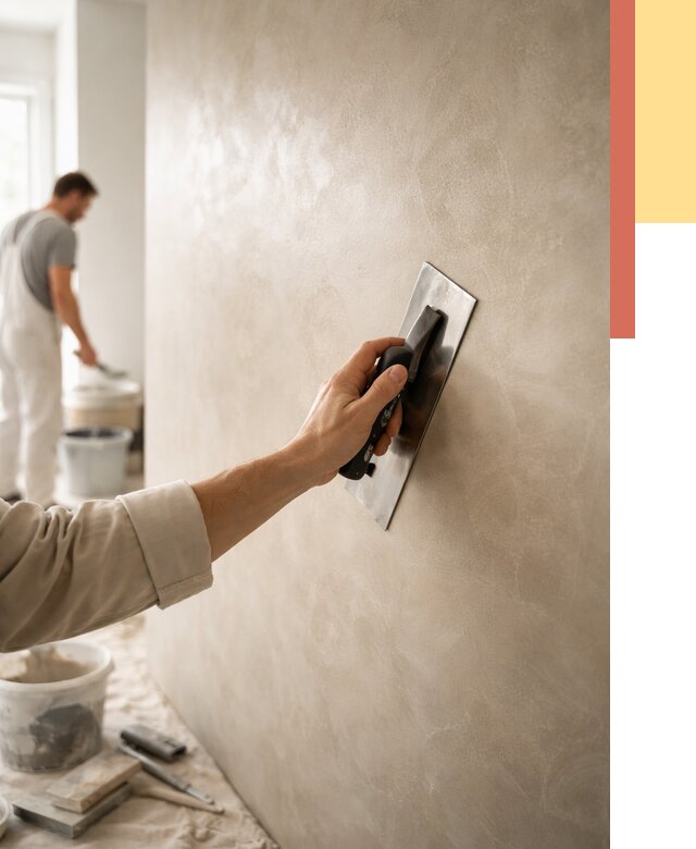 Венецианская штукатурка в Кинешме от 3537 руб/м² — нанесение стен под ключ | ОТДЕЛОЧНИК-Кнш