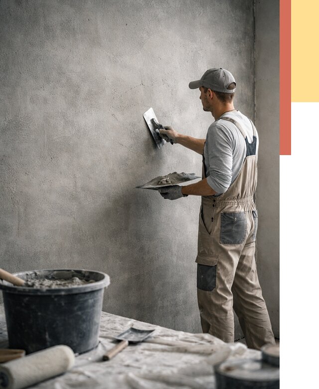 Декоративная штукатурка под бетон в Кинешме от 2527 руб./м² — нанесение под ключ | ОТДЕЛОЧНИК-Кнш