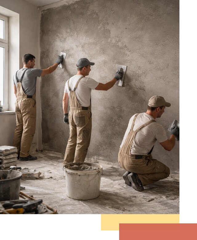 Декоративная штукатурка под бетон в Кинешме для стен и потолков