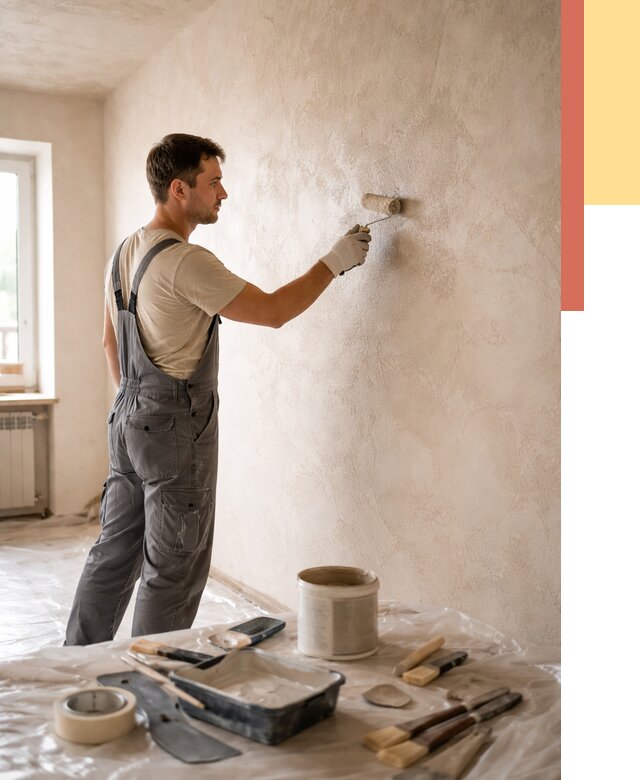 Нанесение лессирующей краски по декоративке в Кинешме от 1769 руб. | ОТДЕЛОЧНИК-Кнш