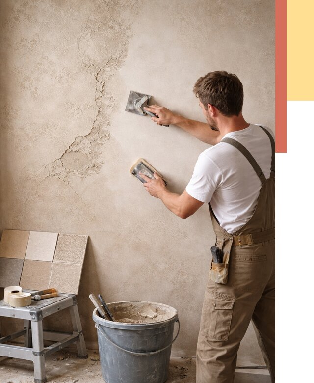 Ремонт декоративной штукатурки в Кинешме от 4548 руб. под ключ | ОТДЕЛОЧНИК-Кнш