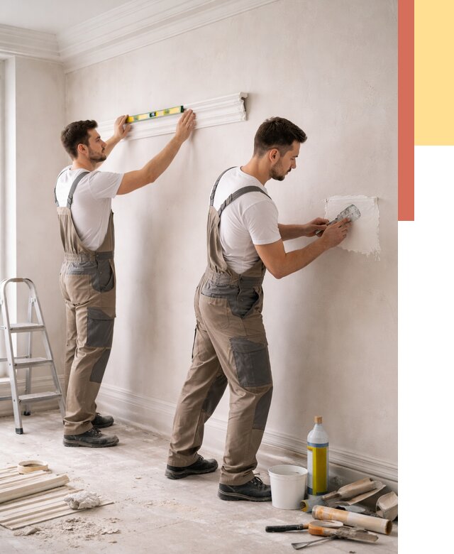 Монтаж лепнины на стены в Кинешме от 4548 руб. — недорого, быстро | ОТДЕЛОЧНИК-Кнш