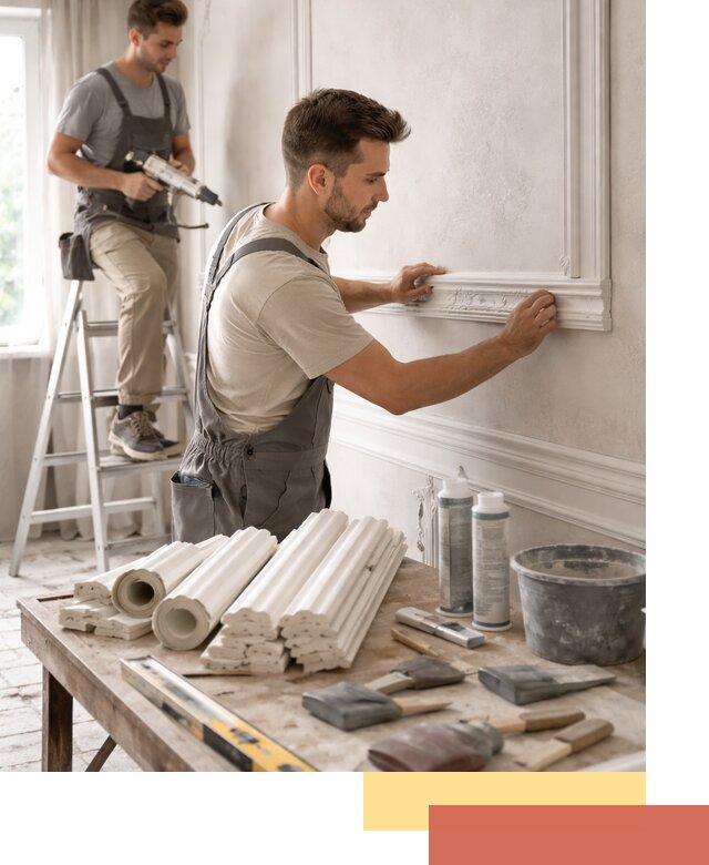 Монтаж лепнины на стены в Кинешме профессионально и качественно