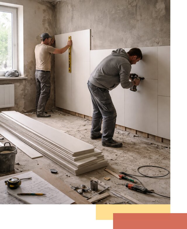 Монтаж ПВХ панелей на стены в Кинешме качественно и быстро