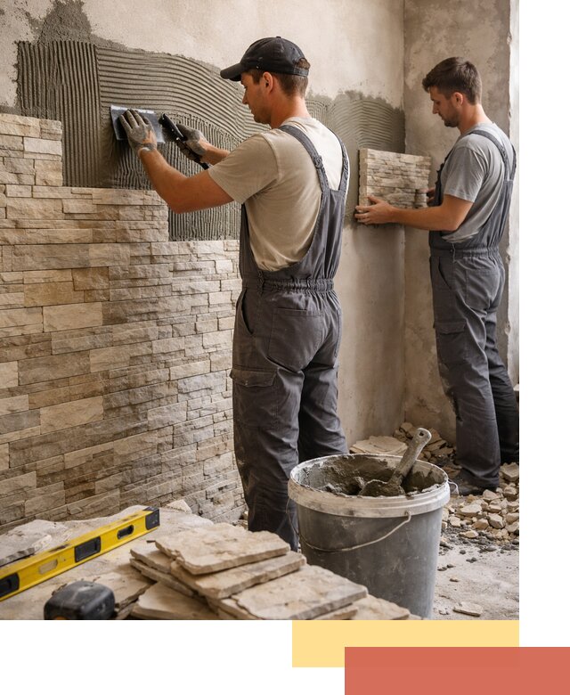 Монтаж искусственного камня в Кинешме — облицовка стен и фасадов