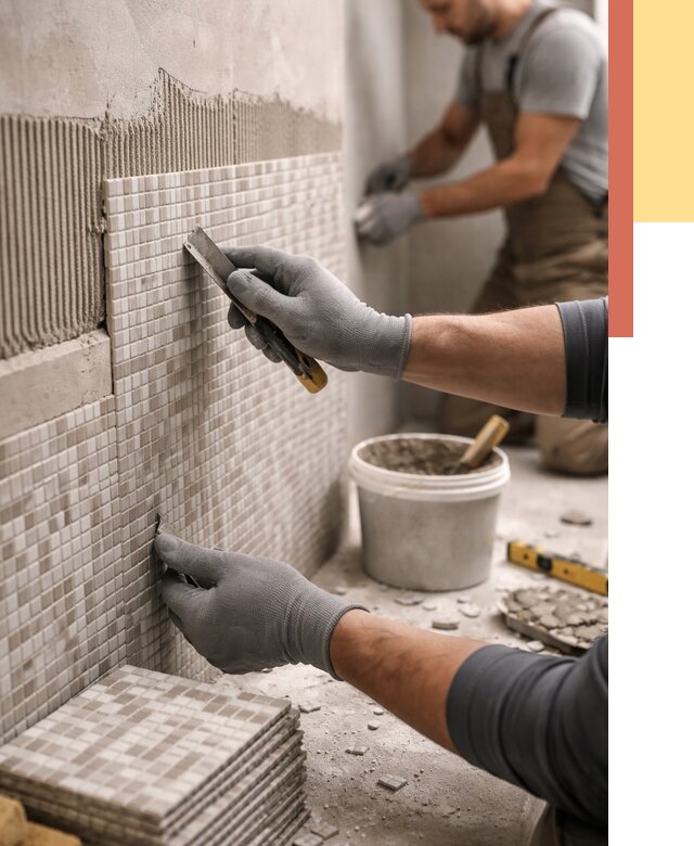 Облицовка стен мозаикой в Кинешме от 3234 руб/м2 — укладка мозаики на стены | ОТДЕЛОЧНИК-Кнш