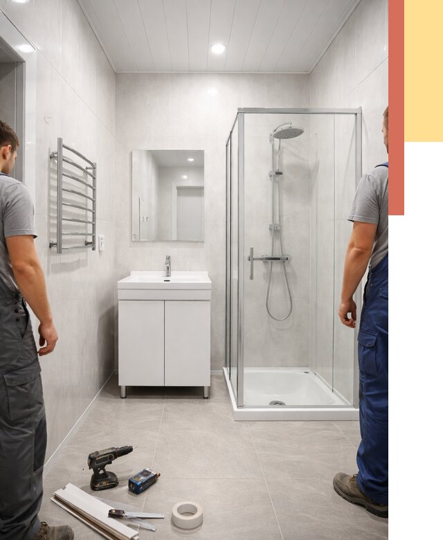 Отделка ванной комнаты панелями ПВХ в Кинешме от 4548 руб. за м2 | ОТДЕЛОЧНИК-Кнш