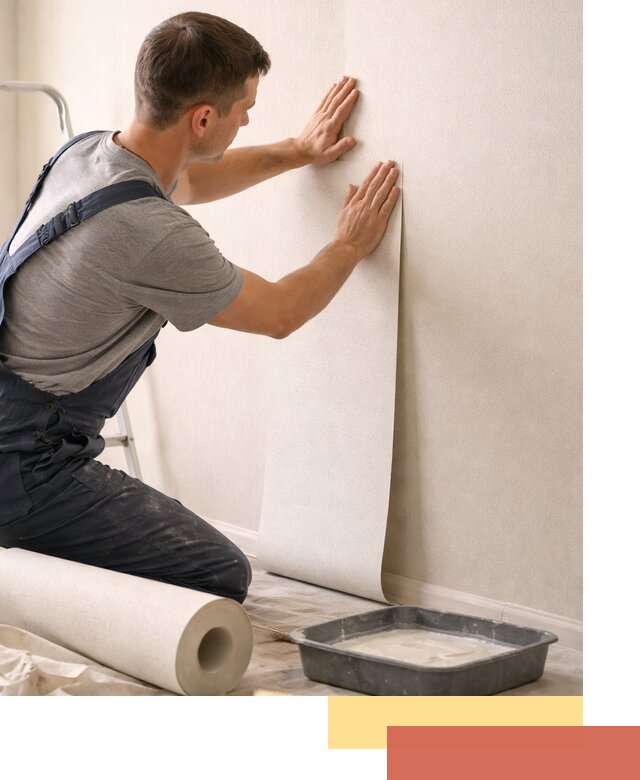 Поклейка флизелиновых обоев в Кинешме качественно и быстро