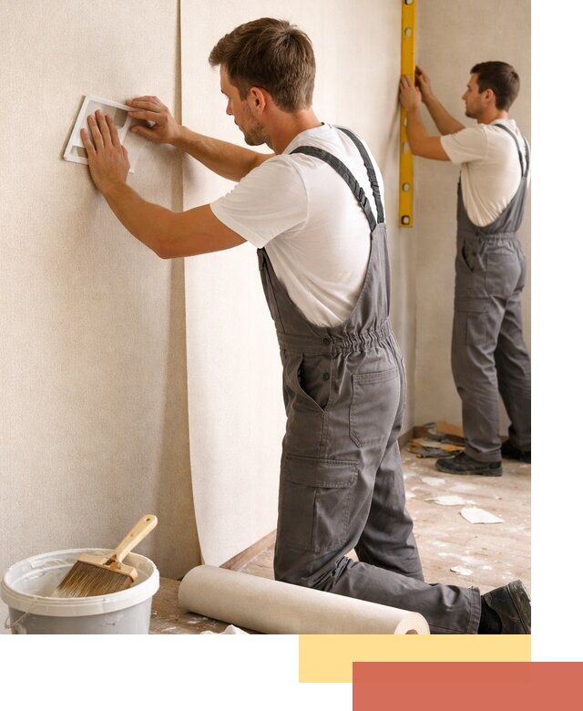 Поклейка бумажных обоев в Кинешме качественно и недорого