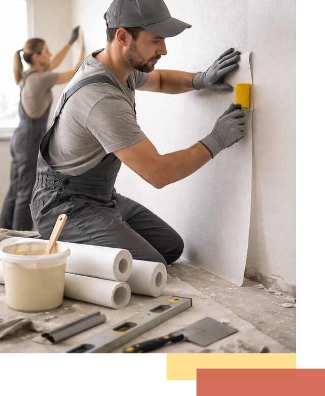 Поклейка стеклообоев профессионально в Кинешме