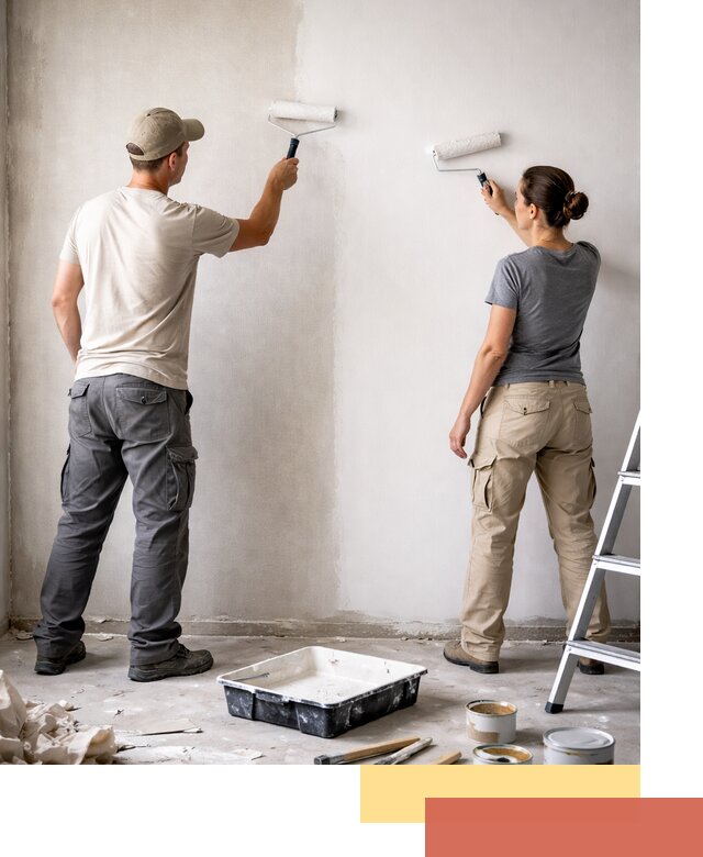 Окраска стен по стеклохолсту в Кинешме качественно и долговечно