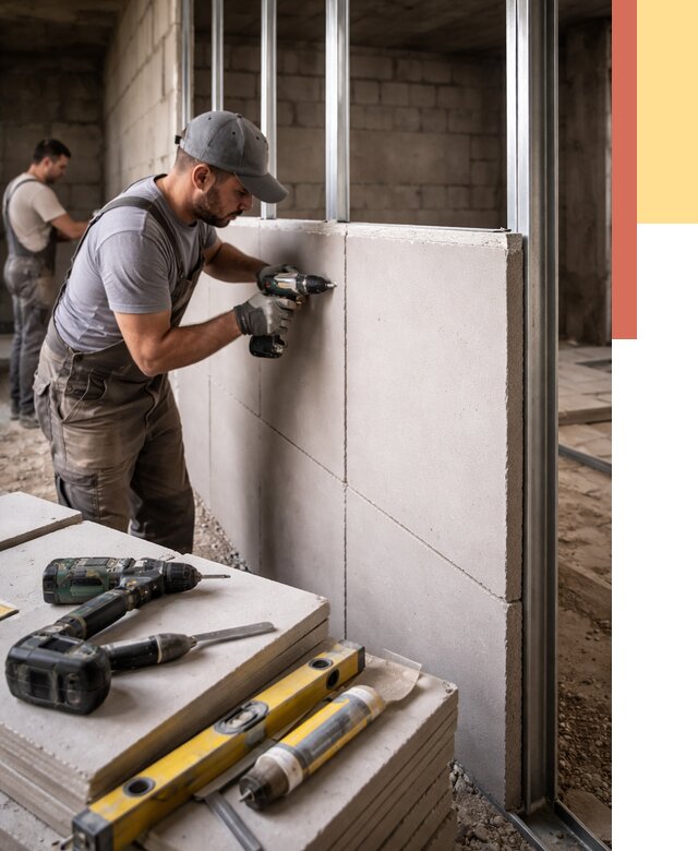 Кладка влагостойких перегородок ПГП в Кинешме от 1213 руб. под ключ | ОТДЕЛОЧНИК-Кнш