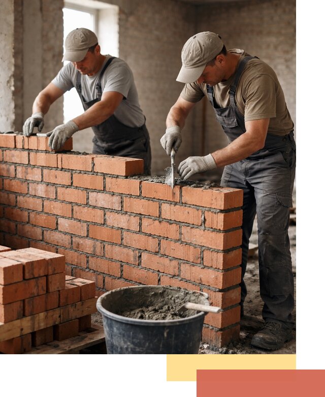 Кладка кирпичных перегородок под ключ в Кинешме