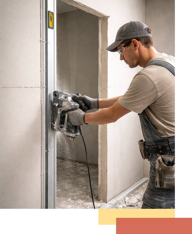 Устройство дверного проема в перегородке в Кинешме