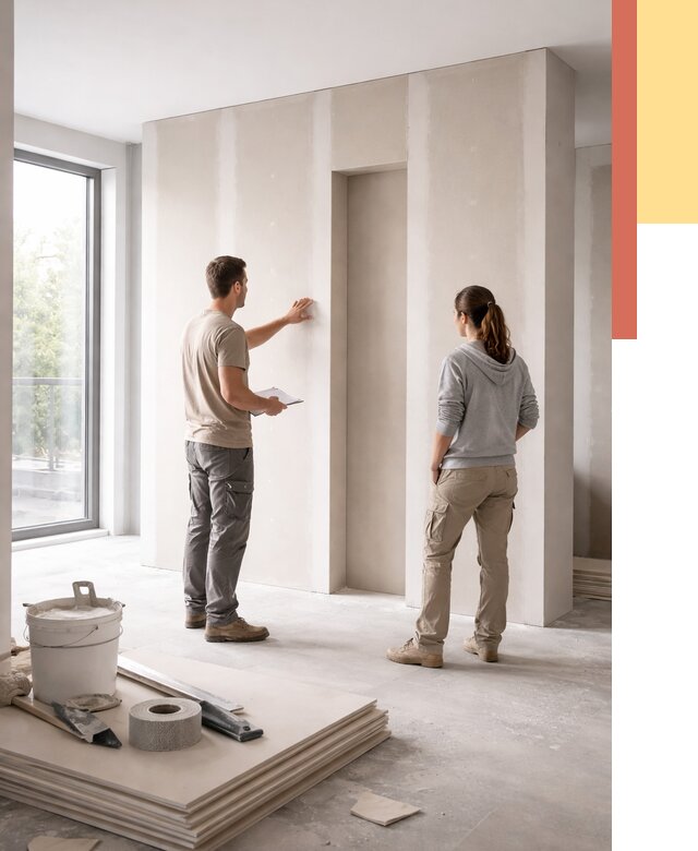 Зонирующая перегородка из гипсокартона в Кинешме от 2830 руб. под ключ | ОТДЕЛОЧНИК-Кнш