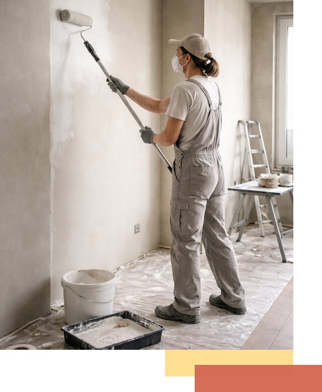 Покраска перегородок из гипсокартона в Кинешме качественно и недорого