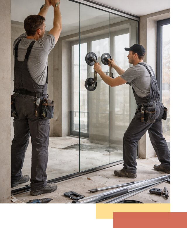 Цельностеклянные перегородки под ключ в Кинешме