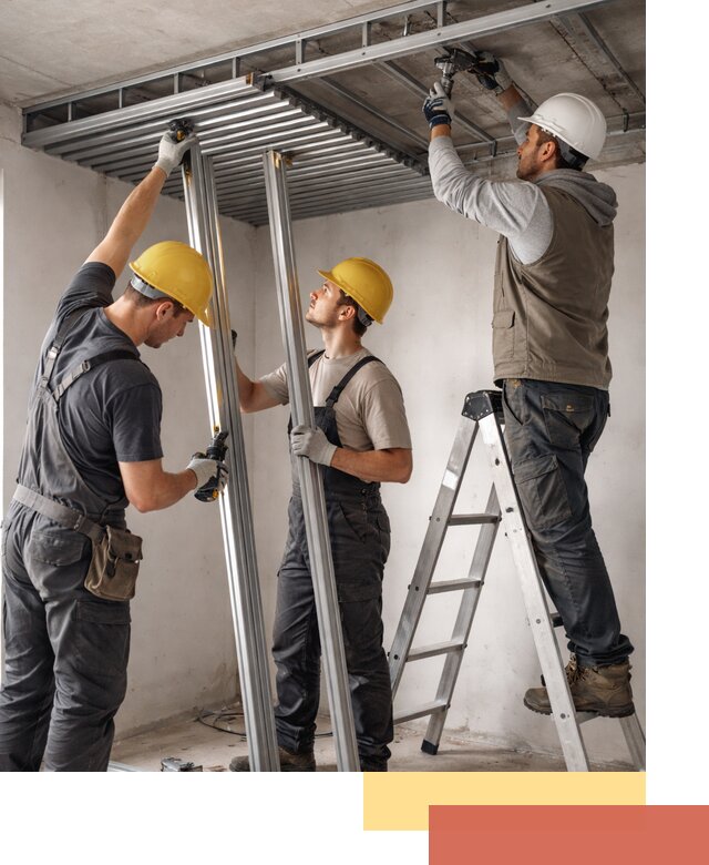 Монтаж реечного потолка под ключ в Кинешме