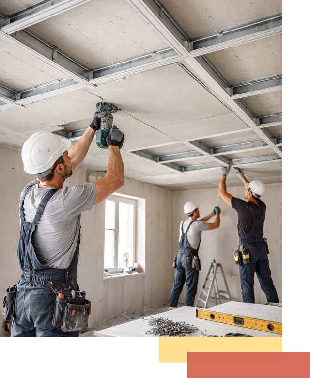 Кессонный потолок из гипсокартона под ключ в Кинешме