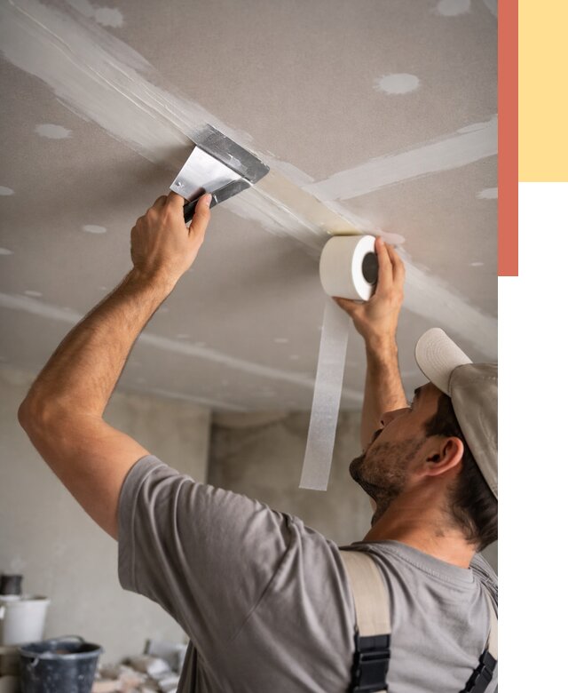 Обработка швов потолка ГКЛ в Кинешме от 7580 руб. под ключ | ОТДЕЛОЧНИК-Кнш