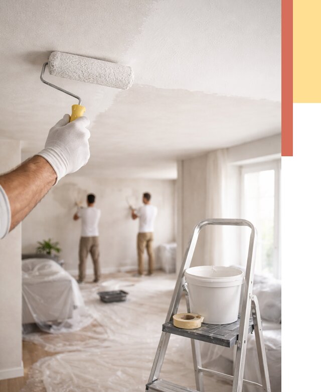 Покраска потолка акриловой краской в Кинешме от 2527 руб. | ОТДЕЛОЧНИК-Кнш