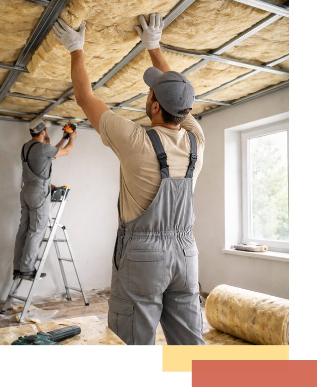 Утепление потолка под ключ в Кинешме качественно и быстро