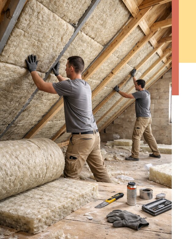 Утепление потолка минватой в Кинешме от 1466 руб. — быстро и недорого | ОТДЕЛОЧНИК-Кнш