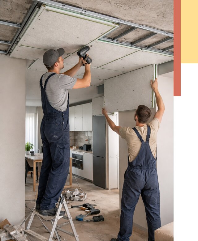 Шумоизоляция потолка панелями зипс в Кинешме от 1870 руб. под ключ | ОТДЕЛОЧНИК-Кнш